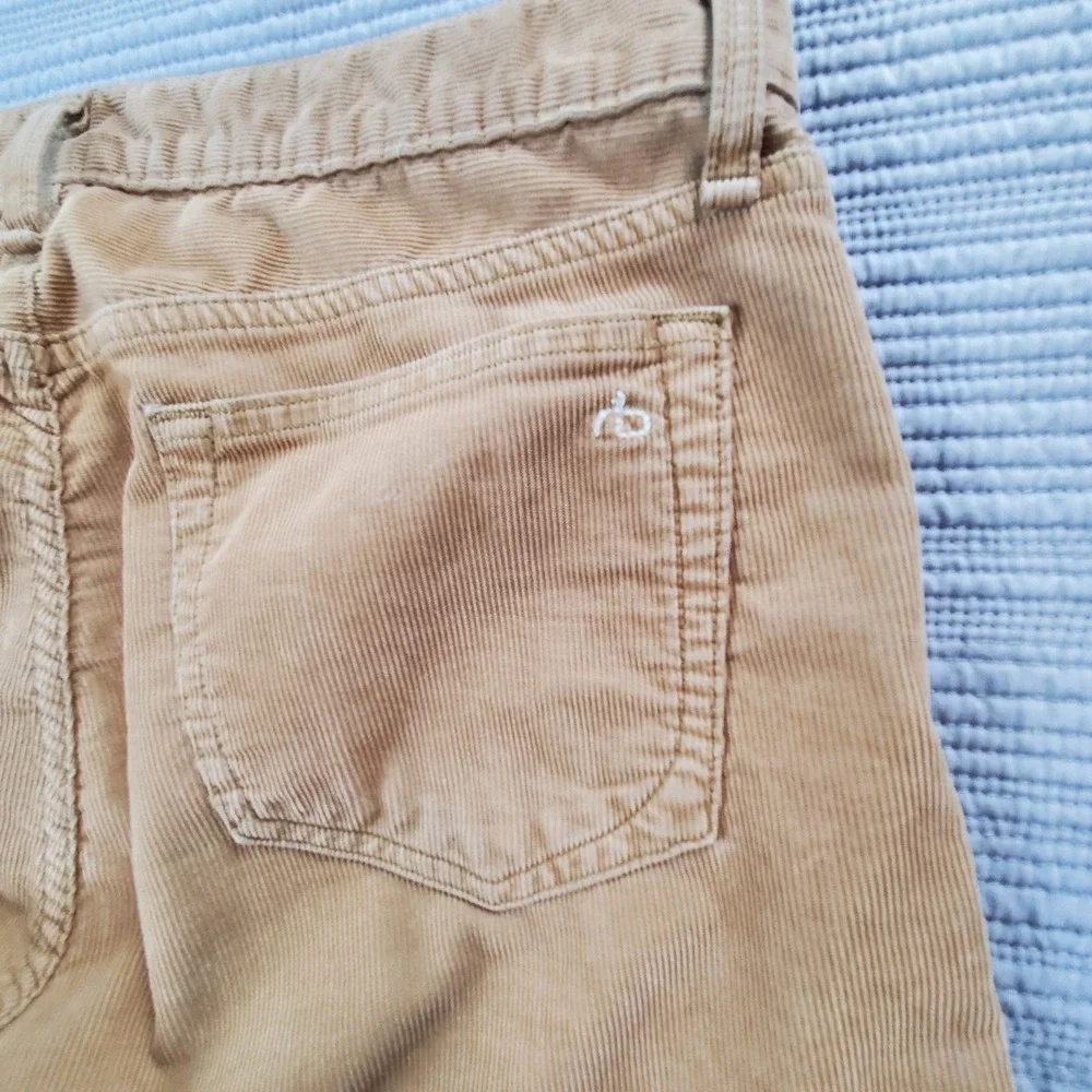 Rag & Bone Corduroy Pants Mens 33 British Khaki Camel Neutral Tone Downtown Prep